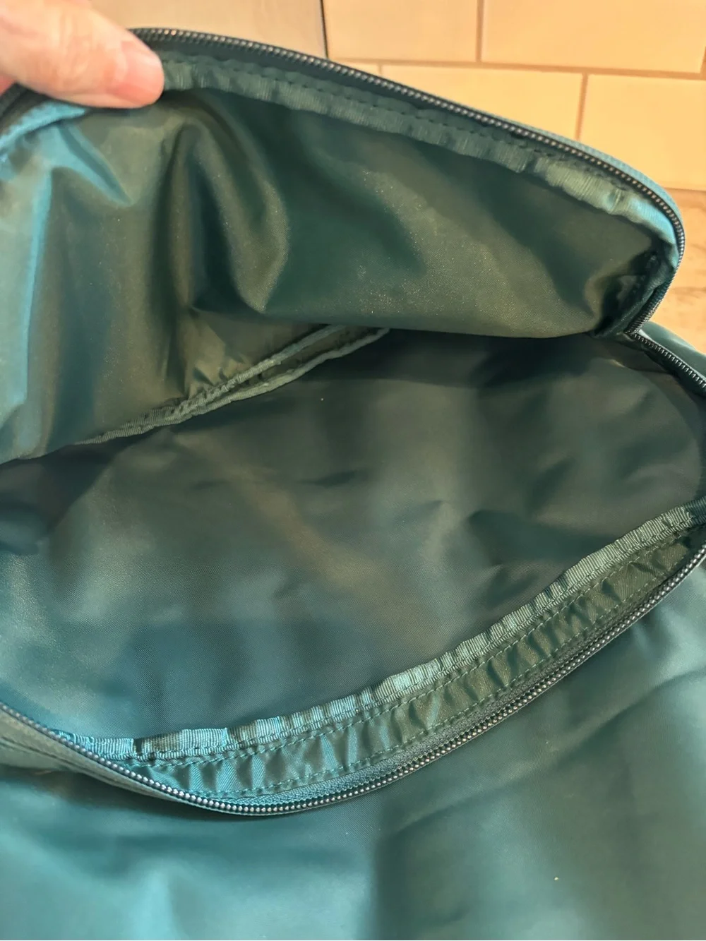 lululemon Teal Backpack with Front Pocket